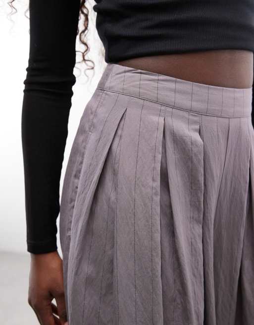 ASOS DESIGN bukser med bindebåndsmanchet og blød barrel-stribe i TBC, 3 af 5