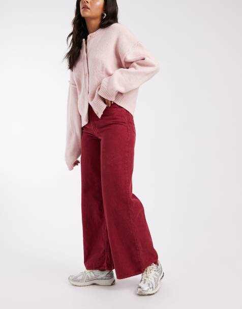 ASOS DESIGN - Bukser med brede ben i fløjl - view 1