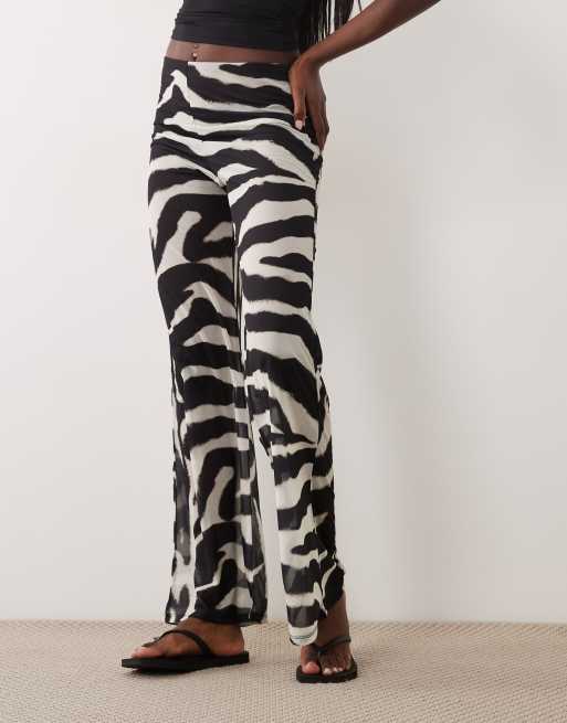 ASOS DESIGN - Bukser med brede ben og zebraprint, 2 af 5