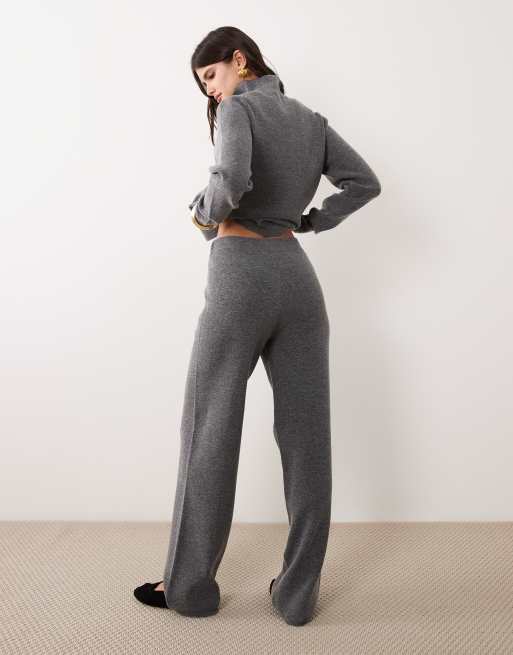 ASOS DESIGN bukser med lige ben i kulgrå, 4 af 5