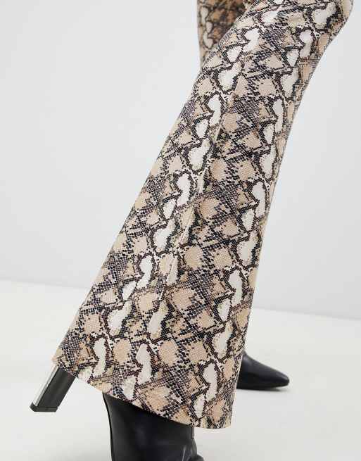 ASOS DESIGN — Bukser med svaj og slangeprint, 3 af 4