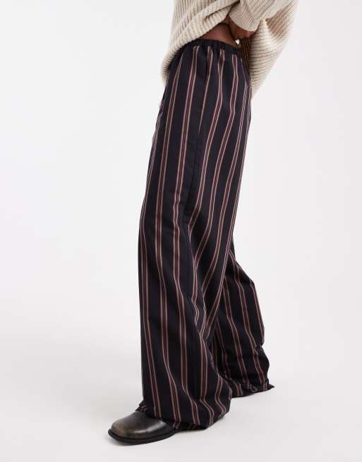 ASOS DESIGN - Bukser med vide ben og striber, 2 af 4