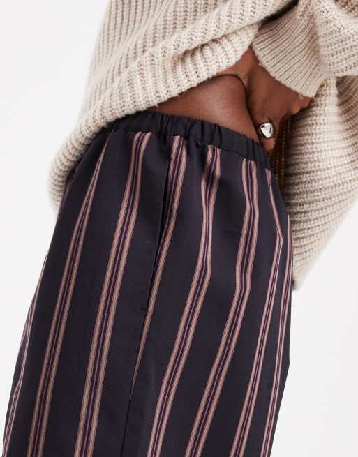 ASOS DESIGN - Bukser med vide ben og striber, 4 af 4