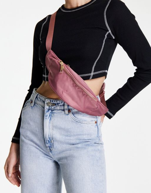 ASOS DESIGN bum bag in pink mauve | ASOS