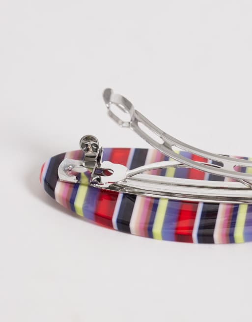 ASOS DESIGN – Bunt gestreifte Haarspange, 2 von 3