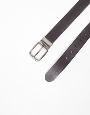 Asos Design Burnished Smart Belt