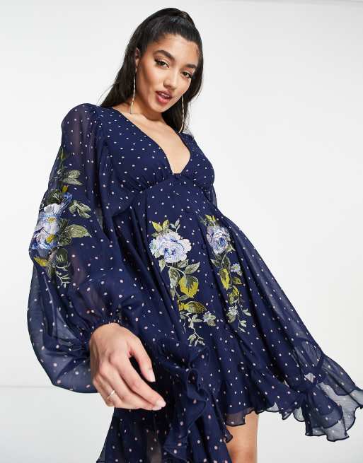 Asos spot outlet dress