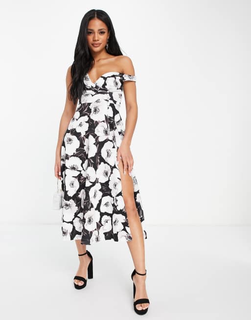 MAX STUDIO Floral Satin Midi Dress, Nordstromrack in 2023