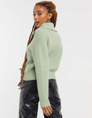 asos green cardigan