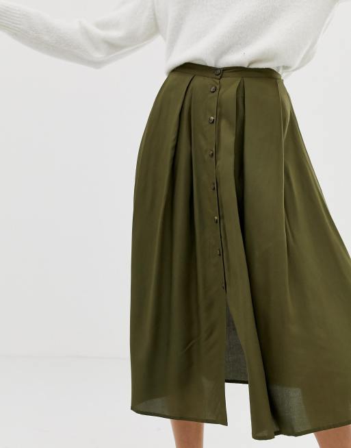 Asos design 2024 floaty midi skirt