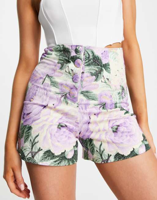 Floral high store waisted shorts