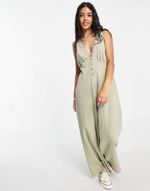 Asos cheap khaki jumpsuit