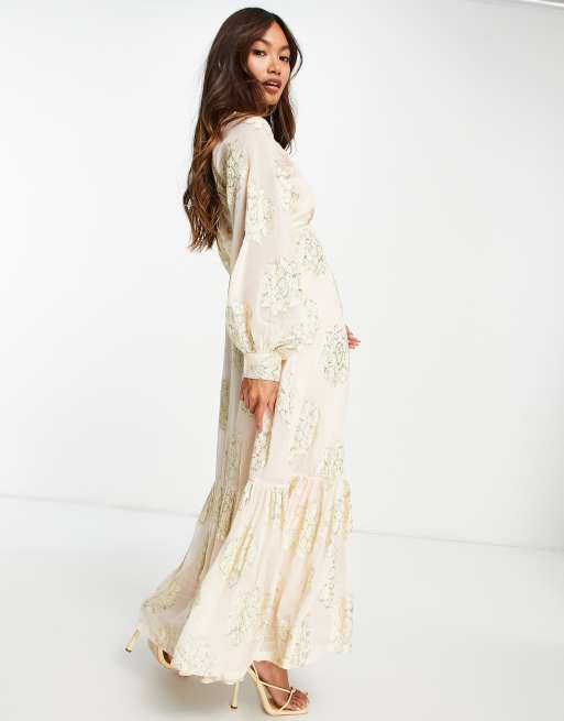 Floral maxi 2025 tea dress