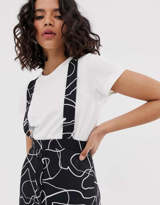 Asos pinafore skirt hot sale