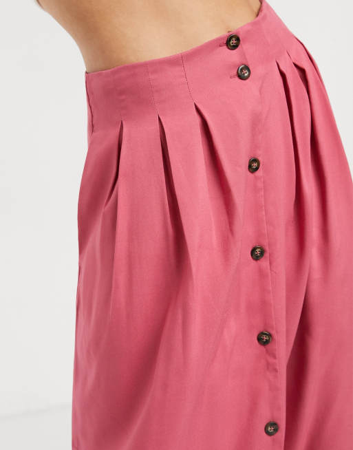 Asos button front midi skirt sales
