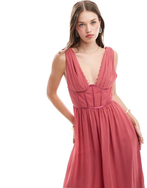 Asos dark pink best sale