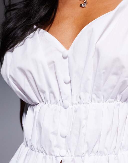 ASOS DESIGN button front seam detail sleeveless top, 3 of 4