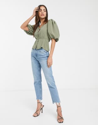 puff sleeve blouse asos