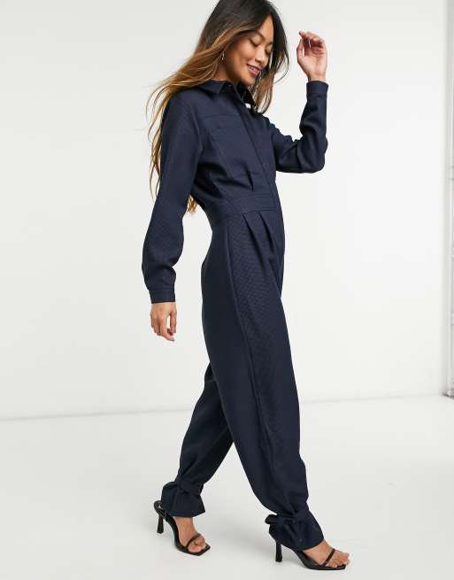 Asos navy hot sale blue jumpsuit