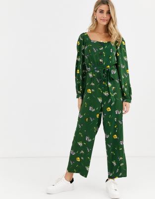 green long sleeve jumpsuit