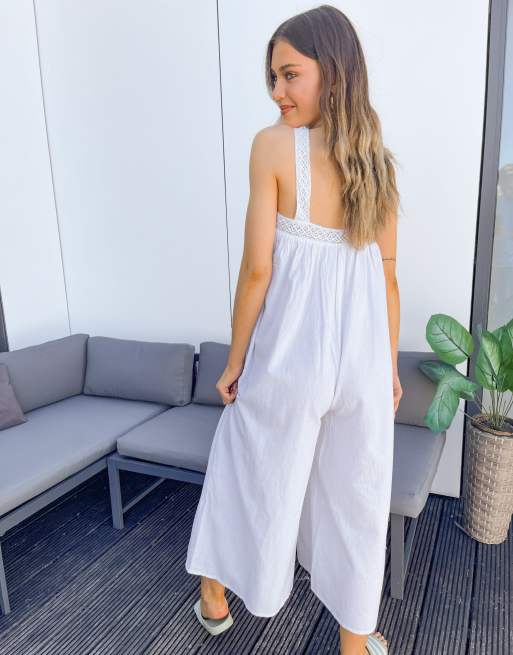 White store cotton jumpsuit