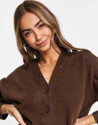 asos brown cardigan