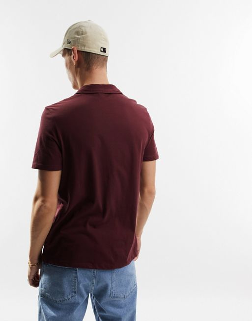 Baseball Maternity Tee in Burgundy