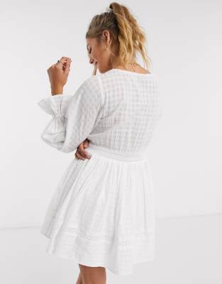 asos grey lace dress