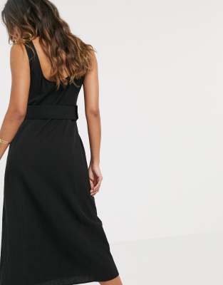 black linen sundress