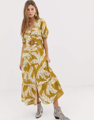 asos palm print dress