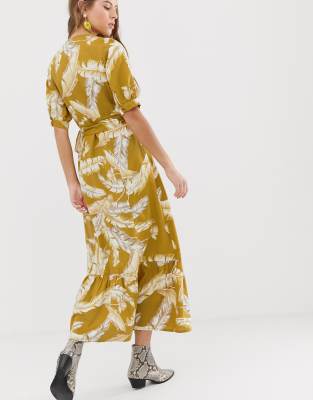 asos palm print dress