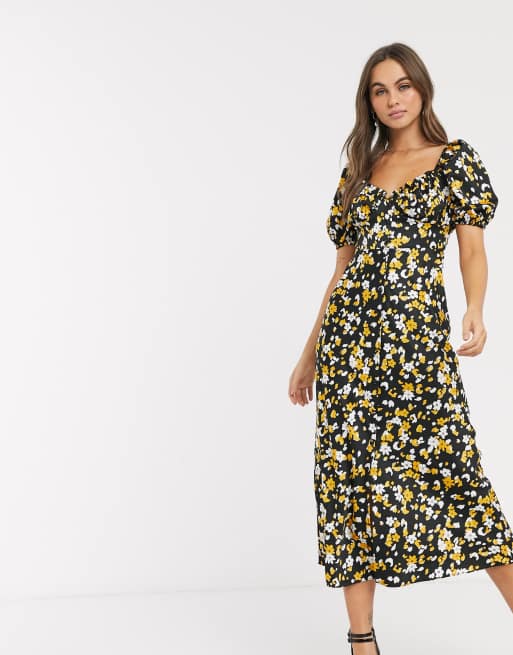 Asos button through outlet maxi tea dress