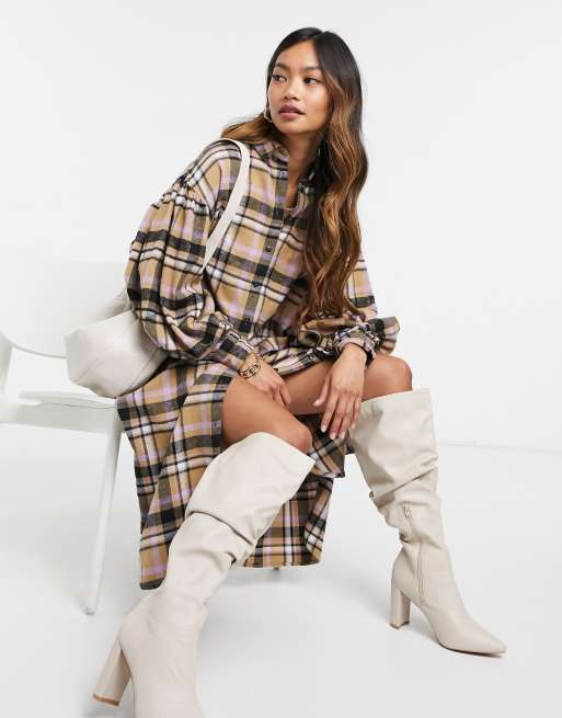 Asos midi shirt dress sale