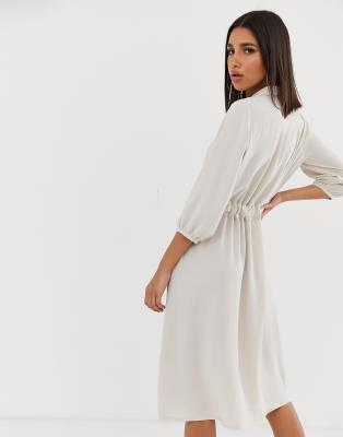 asos button up dress