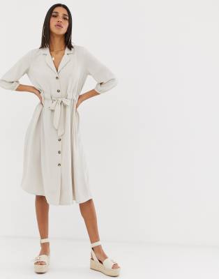 asos button up dress