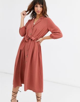 midi shirt dress asos