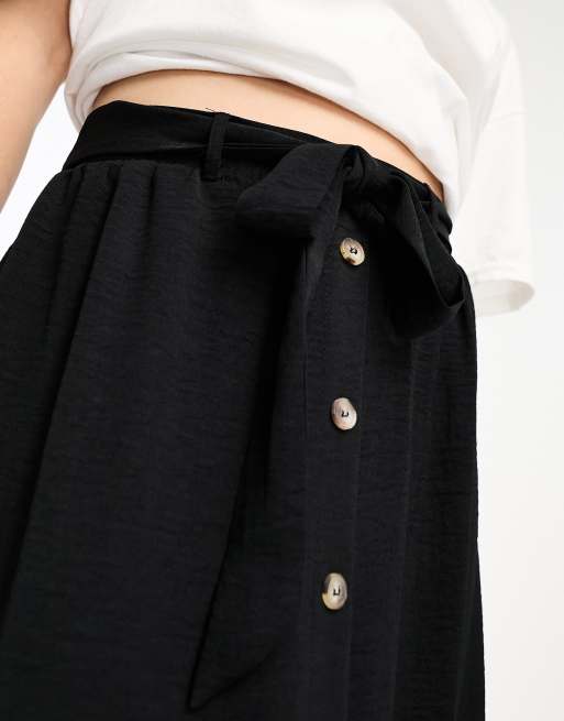 Asos design high waist midi skirt with tie best sale