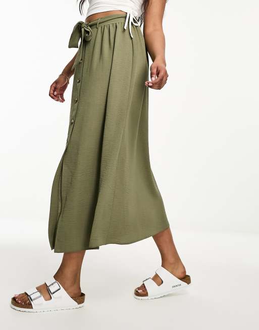 Asos midi button skirt hotsell