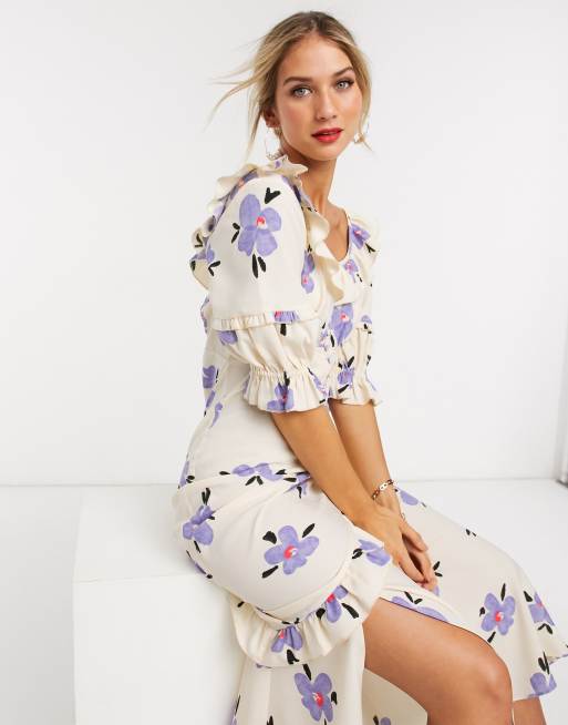 Asos button hotsell through midi dress