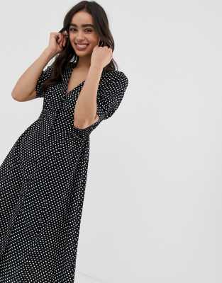 black tea dress midi