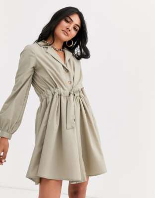dress with ruching at the waist