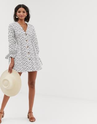 spotty dress asos