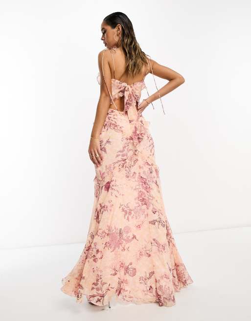 Asos design button through maxi dress clearance