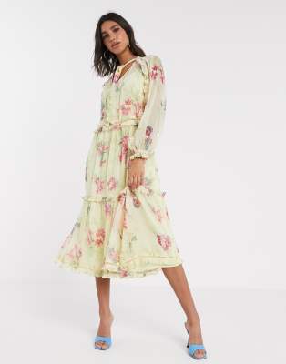 vintage floral dress