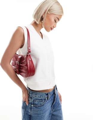 ASOS DESIGN button through sweat singlet in ecru | ASOS