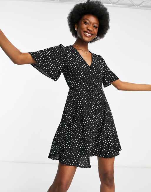 Asos button through clearance dress