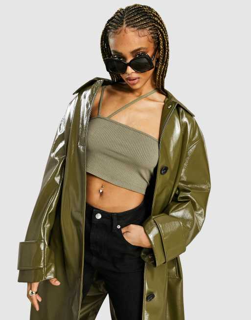 Asos hot sale vinyl trench