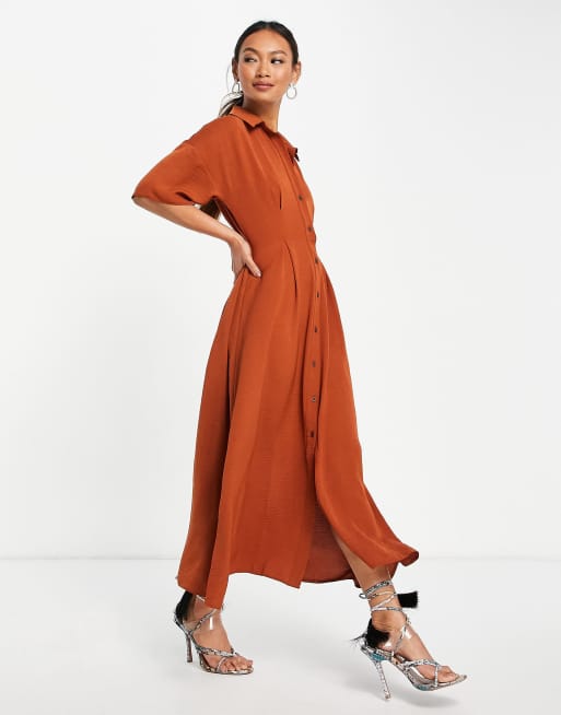 Rust 2025 button dress