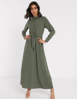 asos maxi shirt dress