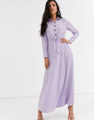 asos maxi shirt dress